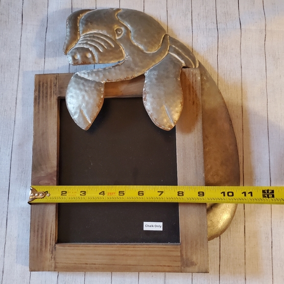 Rustic Farmhouse Decor Pig Chalkboard & Succulant - Picture 5 of 7